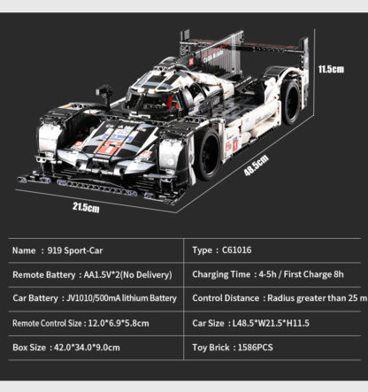 CaDA technic C61016W sport car building block sets - Image 13