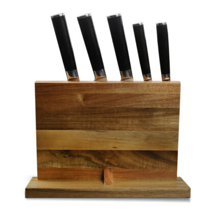 Magnetic Acrylic Wood Kitchen Knife Holder and Stand - Image 2